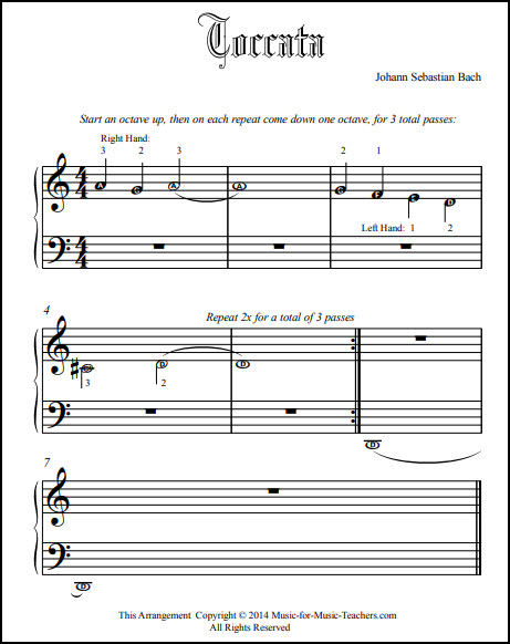 Short Bach music