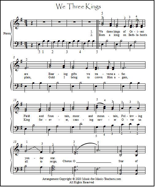 free printable christmas sheet music with lyrics