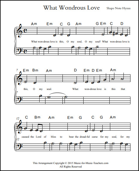What Wondrous Love song