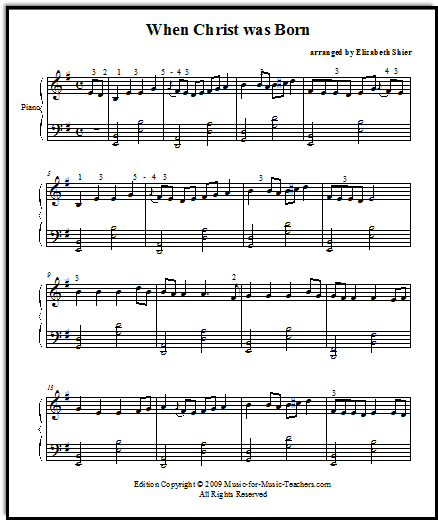 free printable christmas sheet music with lyrics