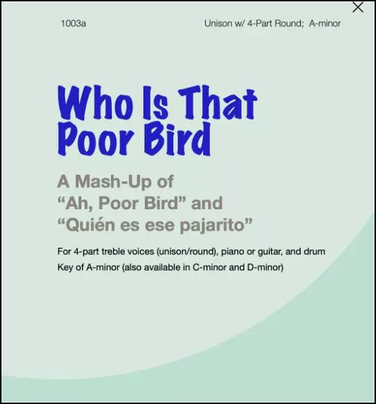 Choir Ah Poor Bird round