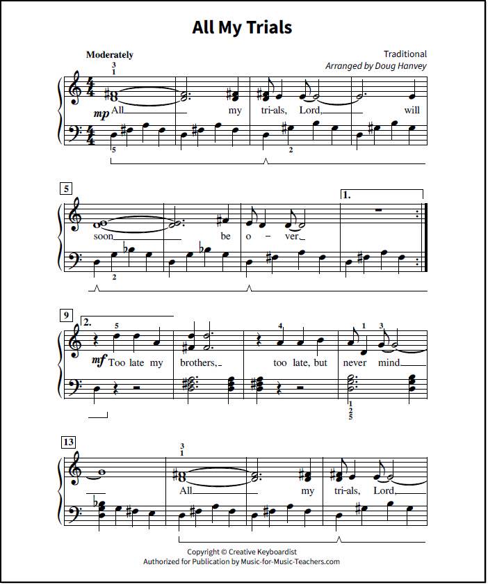 Pieces Of Me sheet music for piano solo (big note book) (PDF)