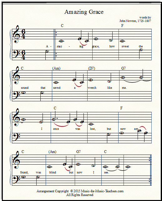 Made-easy notes for Amazing Grace