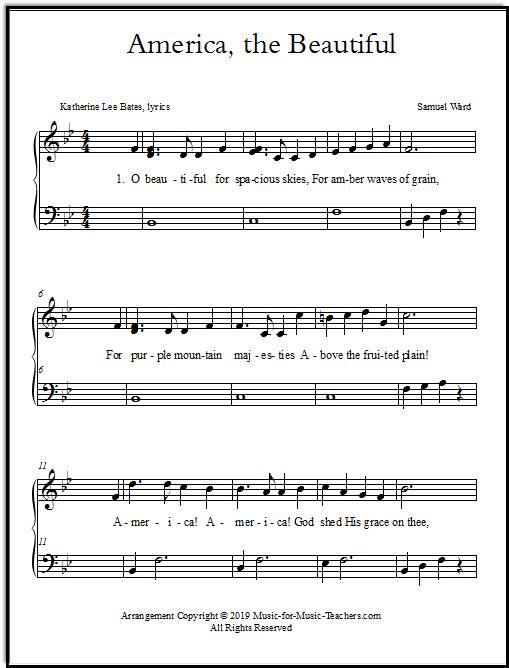 Diskret jeg fandt det Problemer Beginner Piano Music for Kids -- Printable Free Sheet Music