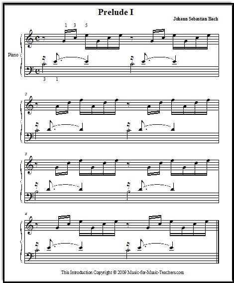 Short introduction to Bach C Prelude