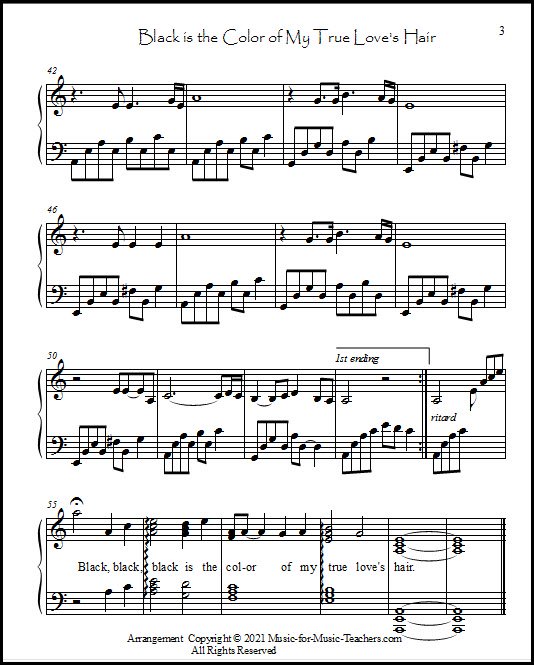 Intermediate piano sheet music