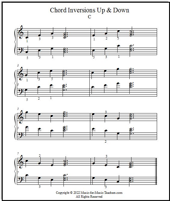 Chord Inversions for Piano: Two Easy Approaches for Your Students