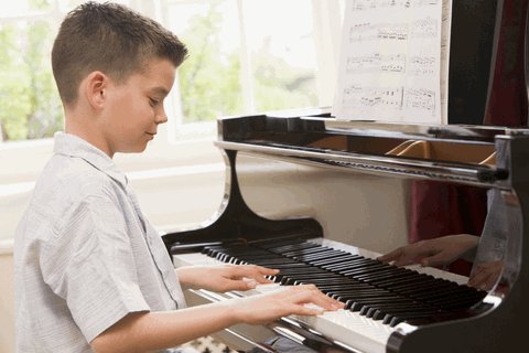 Boy at piano, Music-for-Music-Teachers.com