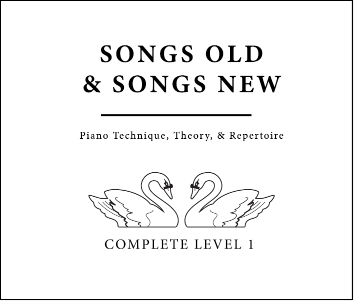 Title page of the piano book "Songs Old & Songs New"