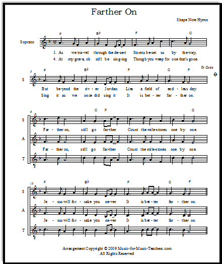 Farther On, a hymn about heaven