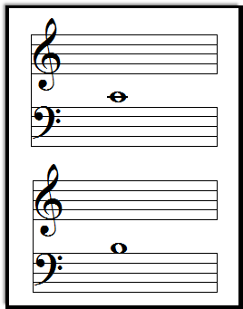 Bass clef flashcards, BIG!