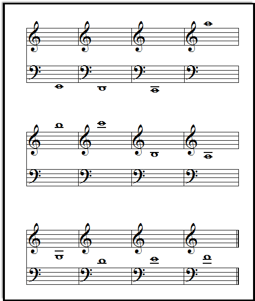 Ledger line note flashcards, Music-for-Music-Teachers.com