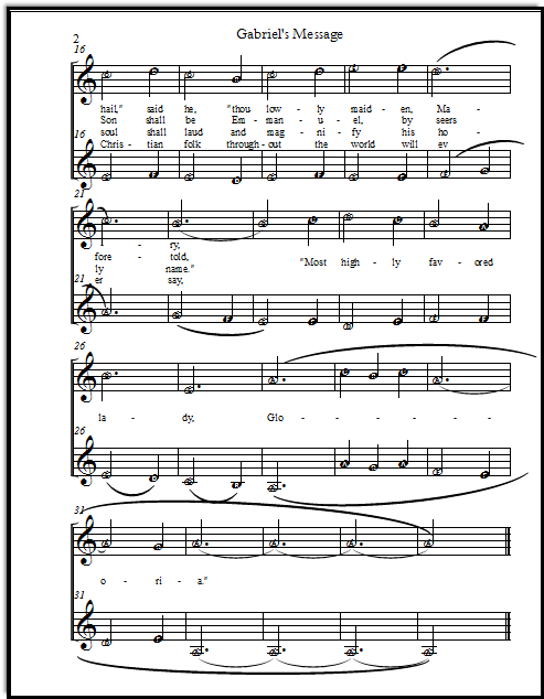Basque carol with made-easy notes for reading