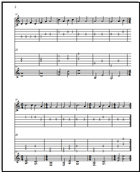 Gaudete for guitar and melody instrument