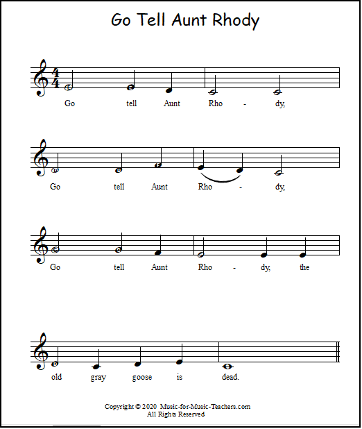 Sheet music for piano 