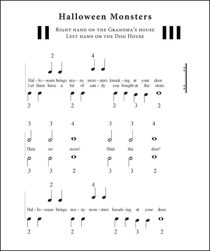 Halloween sheet music pdf for beginners