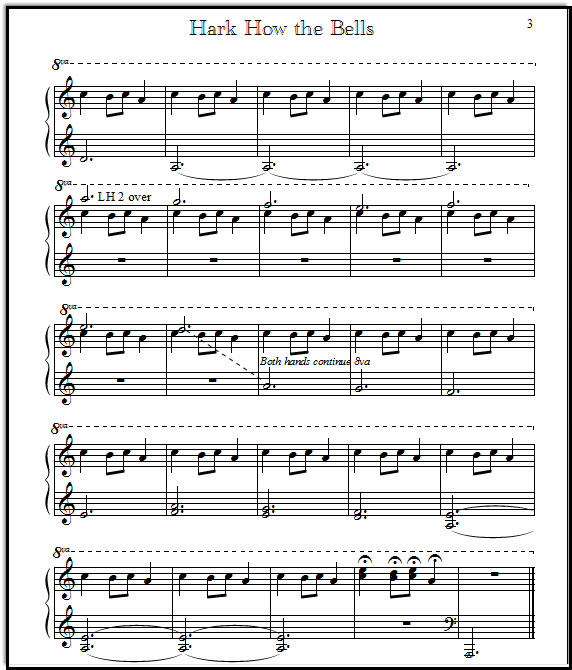 Easy piano Carol of the Bells