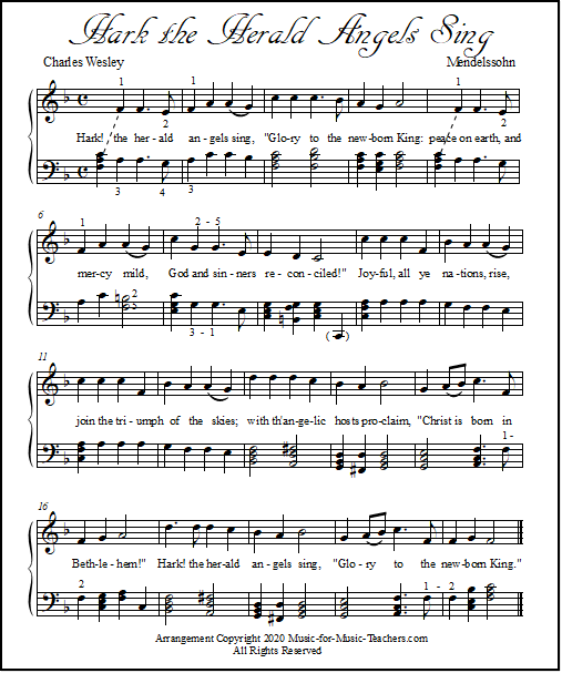 Intermediate arrangement of Hark How the Bells