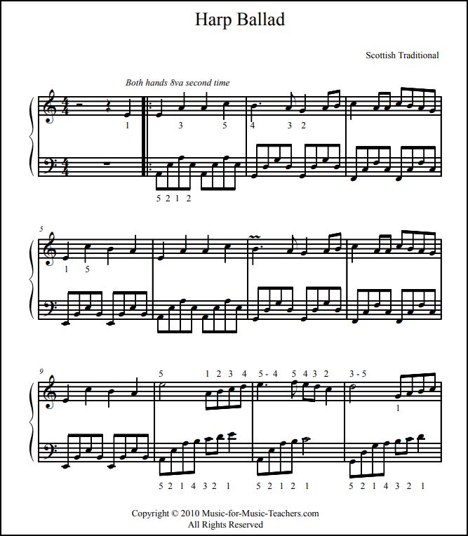 Harp Ballad page 1