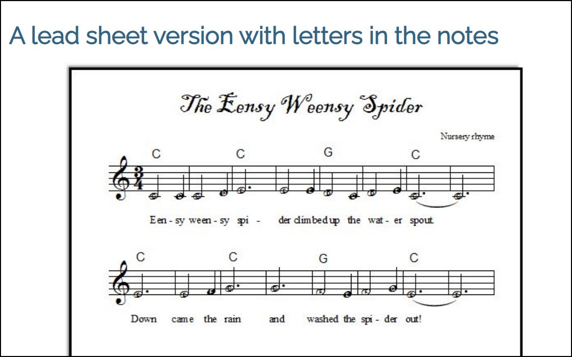 A piano sheet music example