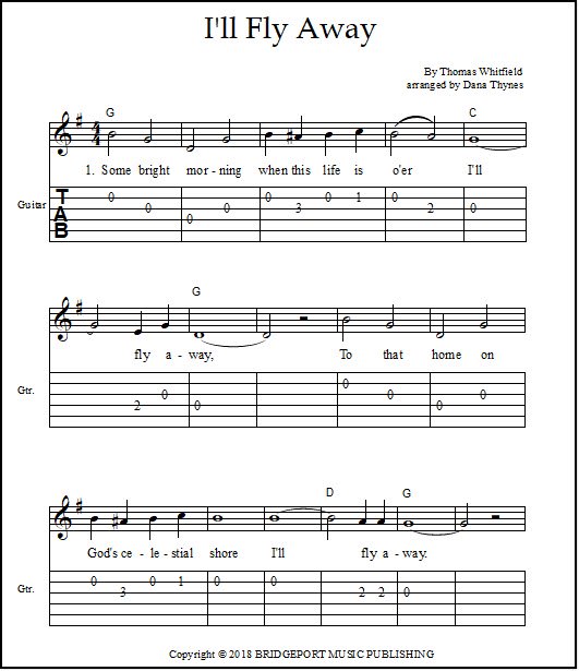 I'll Fly Away Guitar tabs