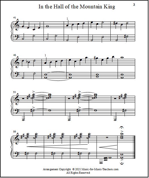 piano sheet music by Edvard Grieg