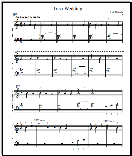 Free printable sheet music for beginner piano