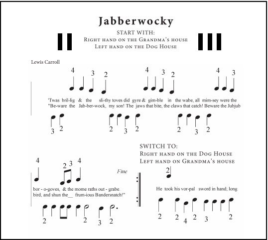 Jabberwocky, a song on the black keys to go with Lewis Carrolls' poem from Alice in Wonderland