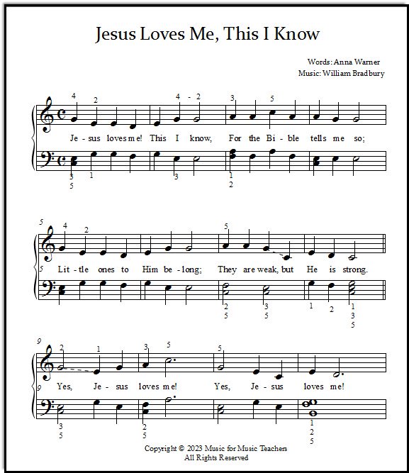 Song Jesus Loves Me