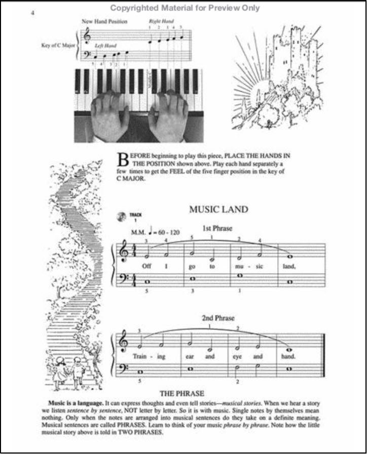 Music Land piano piece