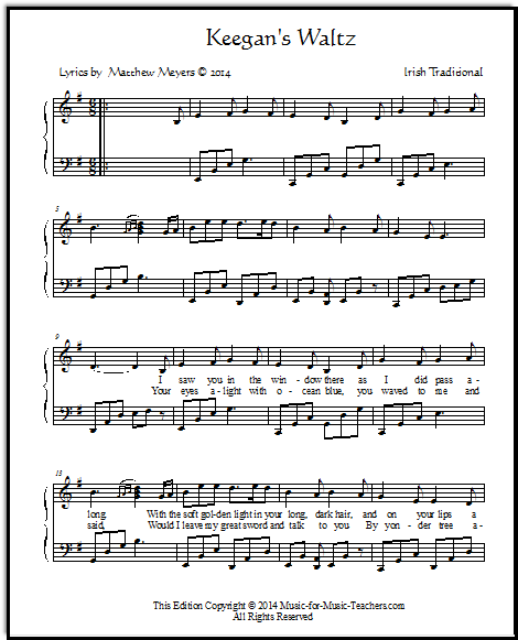 Irish sheet music