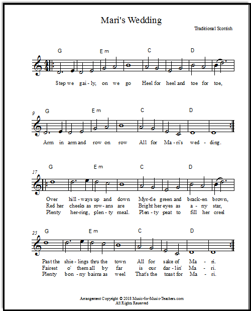 Scottish music for singing