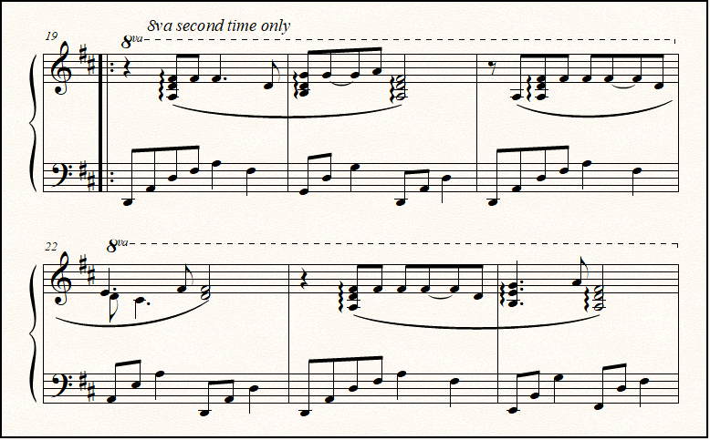 the main theme of "The Princess Bride", for piano