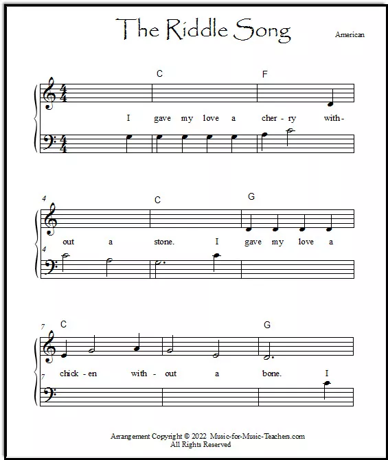 Easy piano music for beginners
