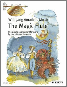 Mozart's Magic Flute opera, arranged for piano