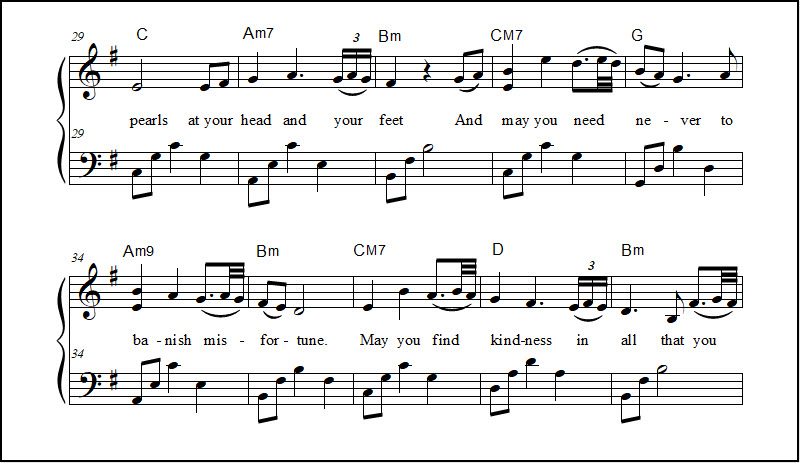 Beautiful lullaby Sleepsong sheet music