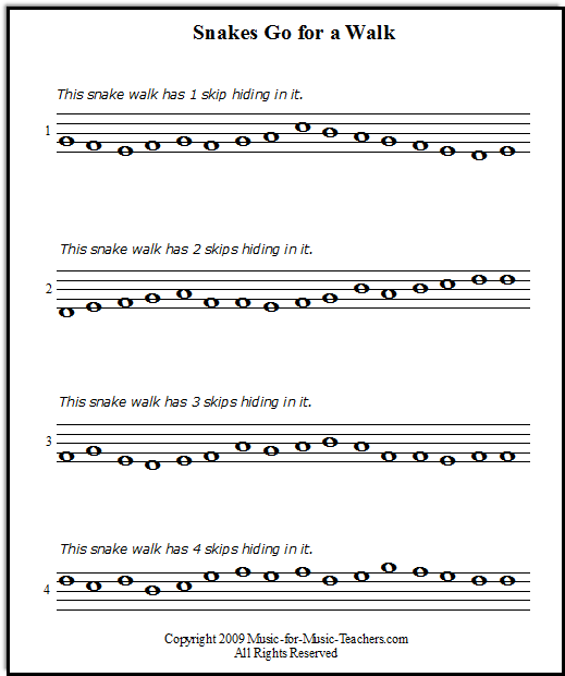 Piano Game Printable! Stepping And Skipping BARK-2-School