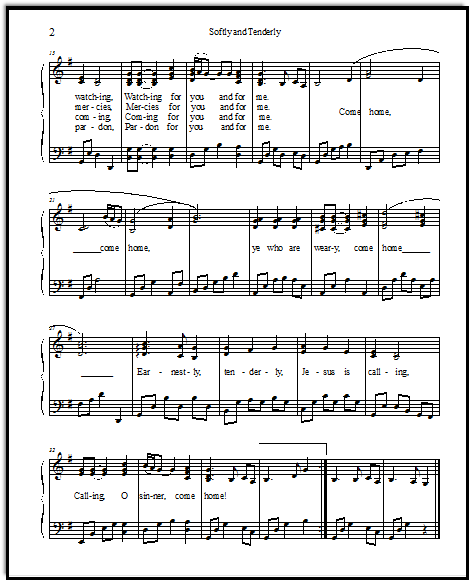 Free and beautiful hymn sheet music