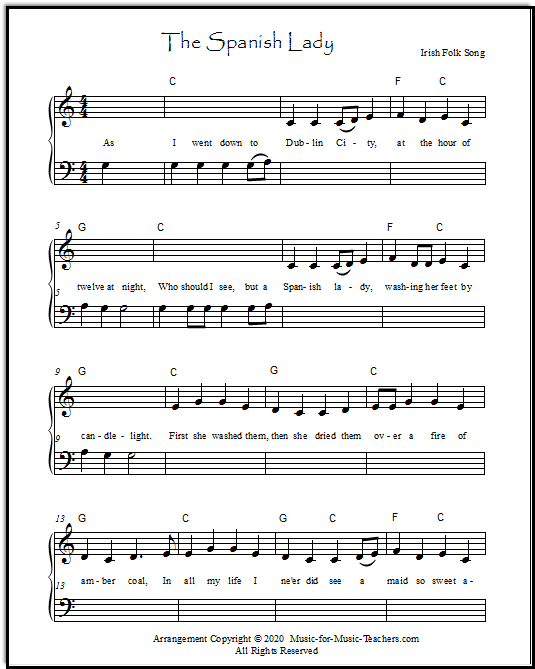 Say You Love Me Lyrics Chords And Sheet Music - Irish folk songs