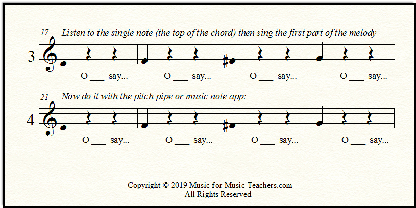 Star Spangled Banner Free Sheet Music Lyrics For All Instruments
