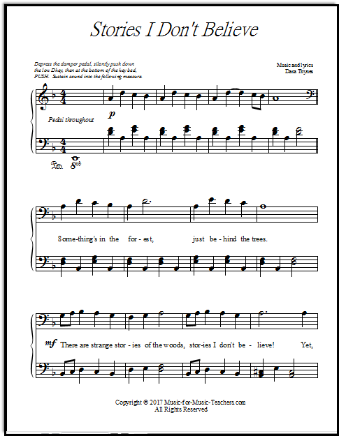 Scary Halloween sheet music