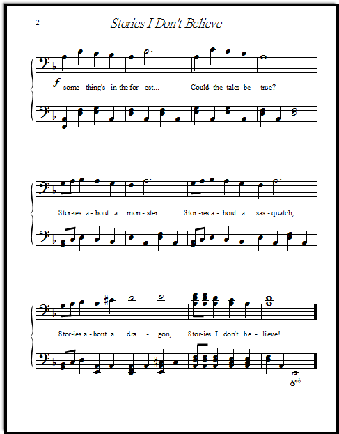 Halloween song for intermediate piano