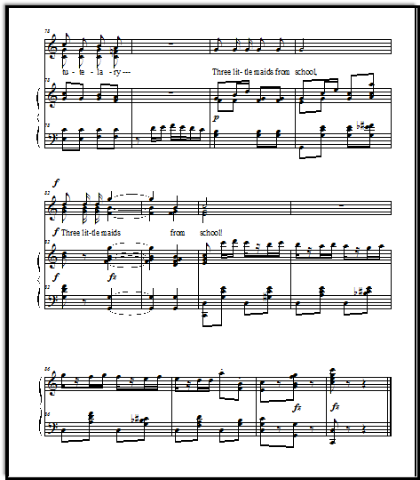 Give your vocal students a fun & fairly easy light classical opera trio by Gilbert and Sullivan that is very silly and fun!