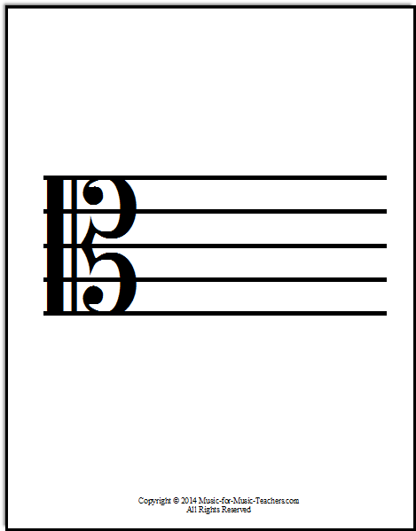 Viola clef symbol, or alto clef