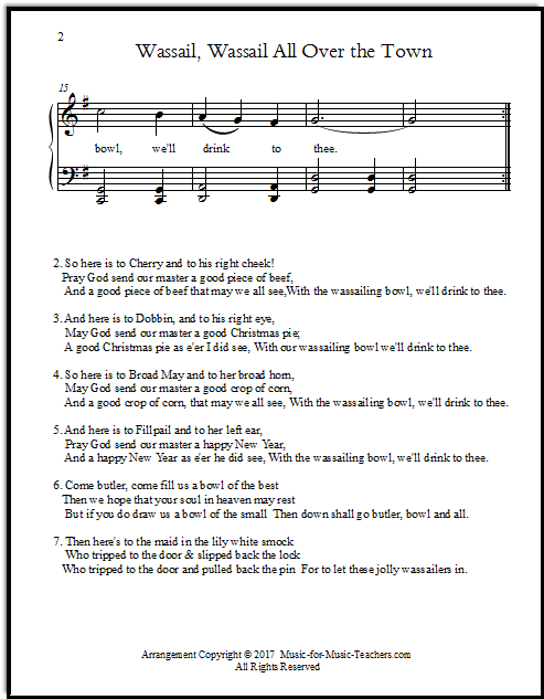 Gloucestershire Wassail song