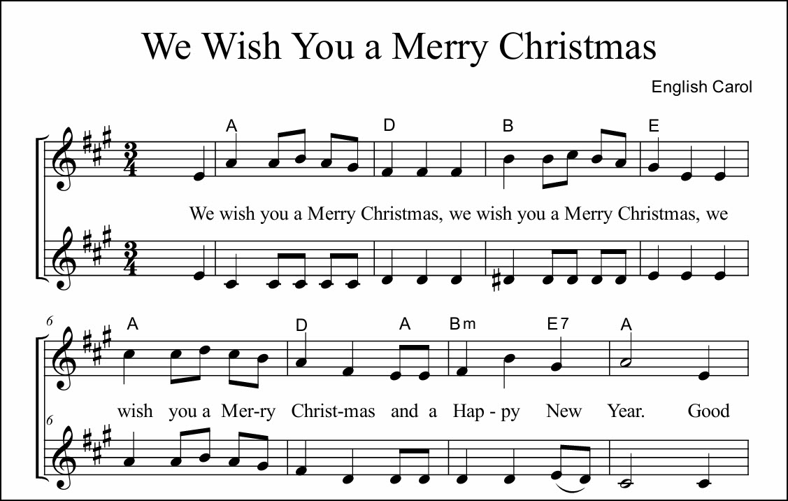 Christmas duets for two females