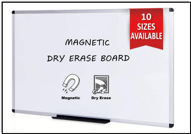 Whiteboard from Amazon for drawing notes and musical symbols on