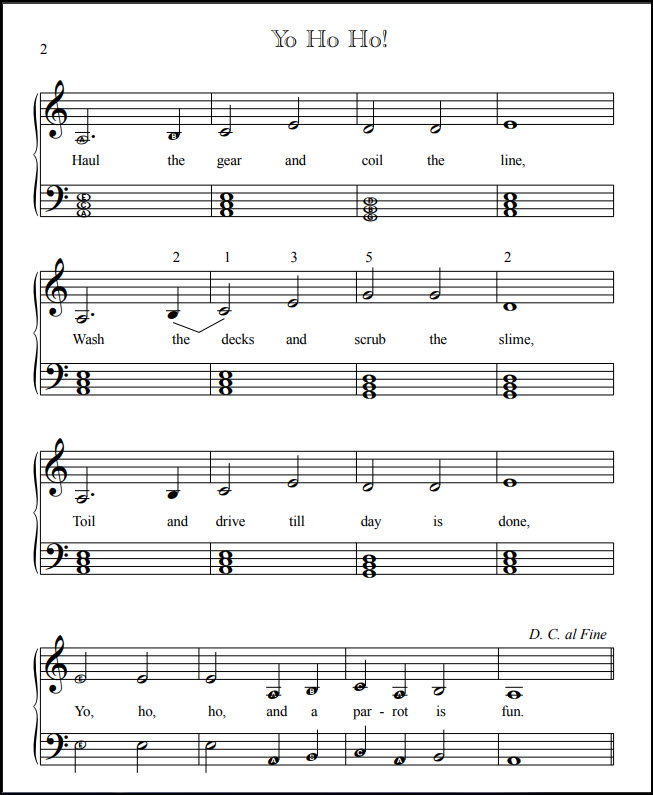 Pirate song easier