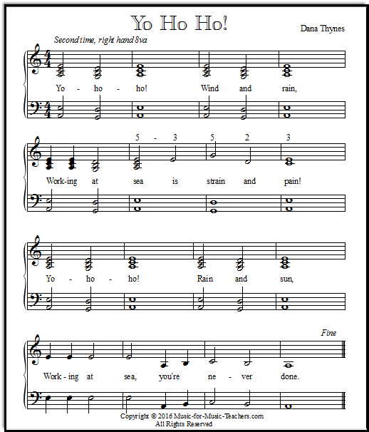 Free Easy Piano Sheet Music for Progressing Students!